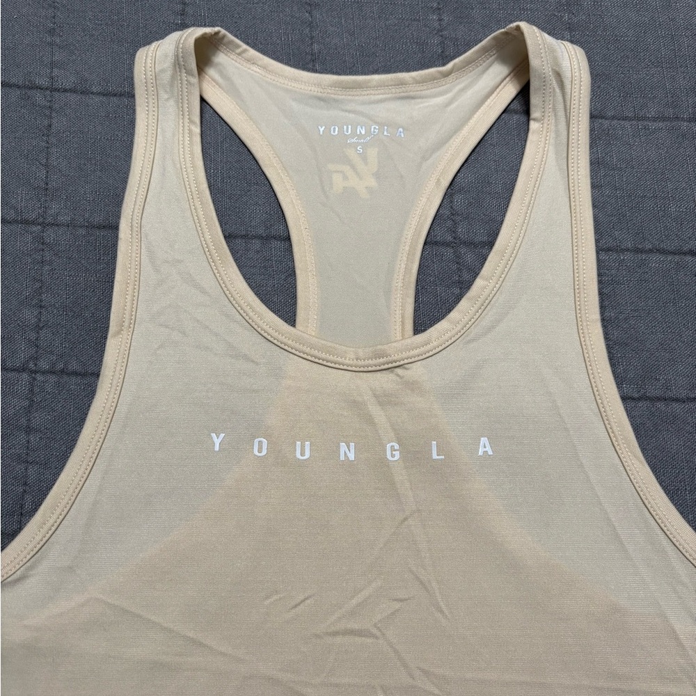 YoungLA Men's Beige Tank Top